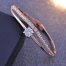 Shining Diva Women Hand Bracelet – Elegant Rose Gold Crystal Bangle