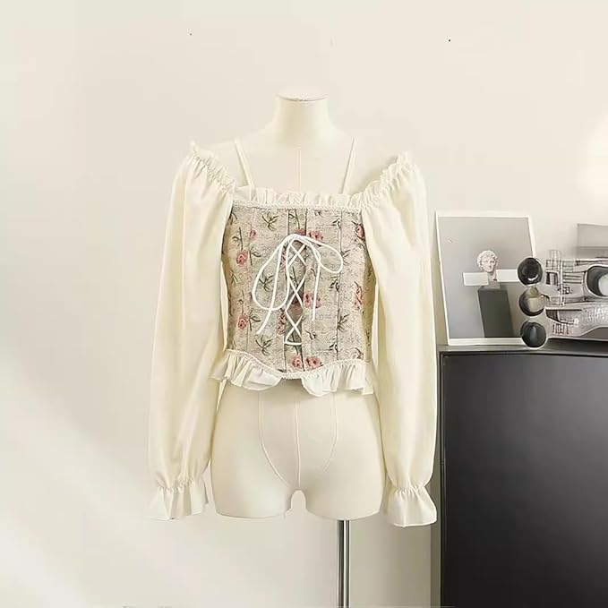 Woman wearing black off shoulder tops with jeans outdoors