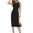 Elegant girls black dress by KERI PERRY, lycra bodycon party wear