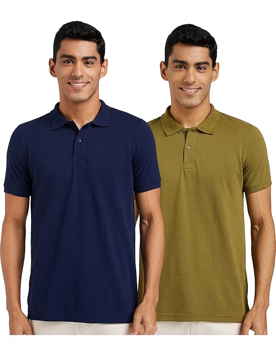 Polo Tee Shirts – Cotton Rich Regular Fit Half Sleeve Collared Tshirts