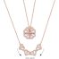 Elegant rose gold necklace with heart pendant for women and girls
